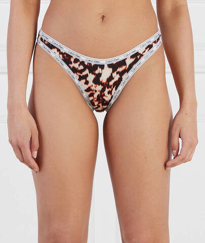 трусики бикини Calvin Klein Swimwear - бежевый(KW0KW01855)