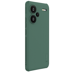 Усиленный двухкомпонентный чехол зеленого цвета (Deep Green) от Nillkin для Xiaomi Redmi Note 13 Pro+ Плюс 5G, серия Super Frosted Shield Pro