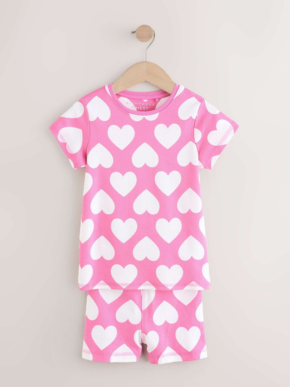 Пижама для девочки Next AB9-326, 3 шт., Розовый, Белый