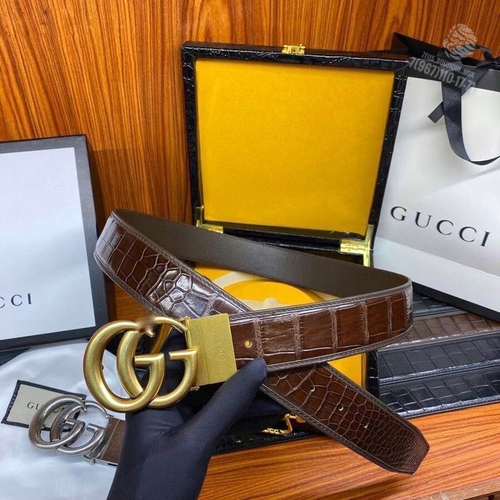 Ремень Gucci из кожи крокодила