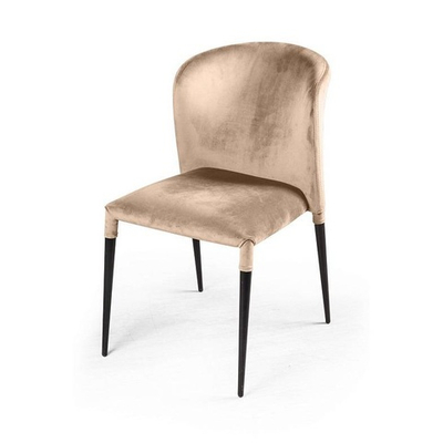 Стул Albert штабелируемый в бежевом велюре 5