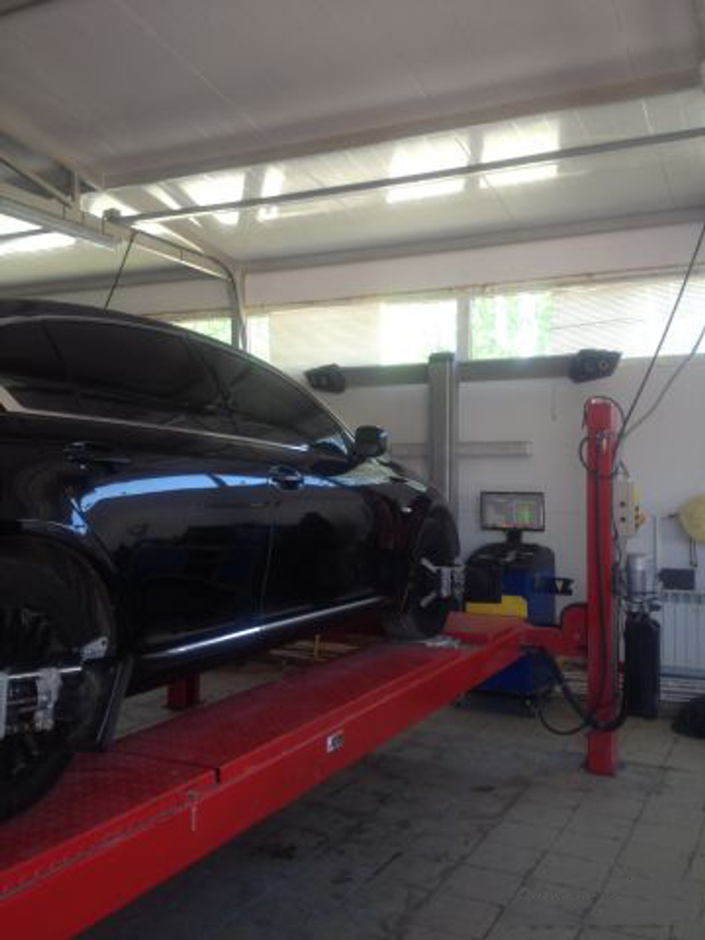 A440A (PEAK 409A) Подъемник четырехстоечный, 4 т. под 3D сход-развал (Красный)