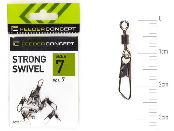 Вертлюги c застежками Feeder Concept STRONG SWIVEL 007 7шт.