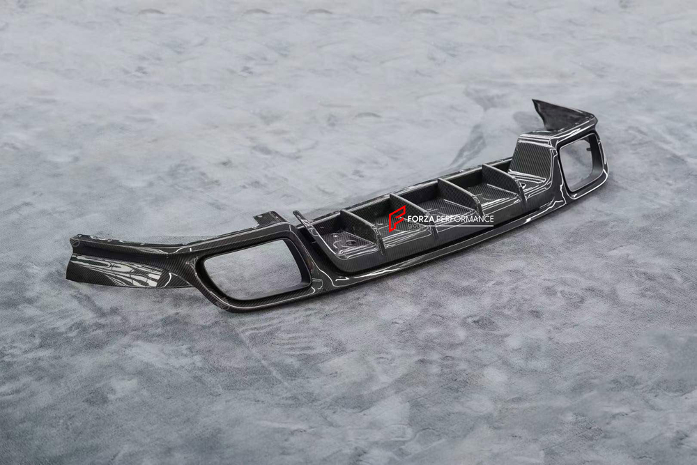 Карбоновые губа переднего бампера и диффузор заднего бампера для PORSCHE CAYENNE 9Y0 2018–2023 Sport