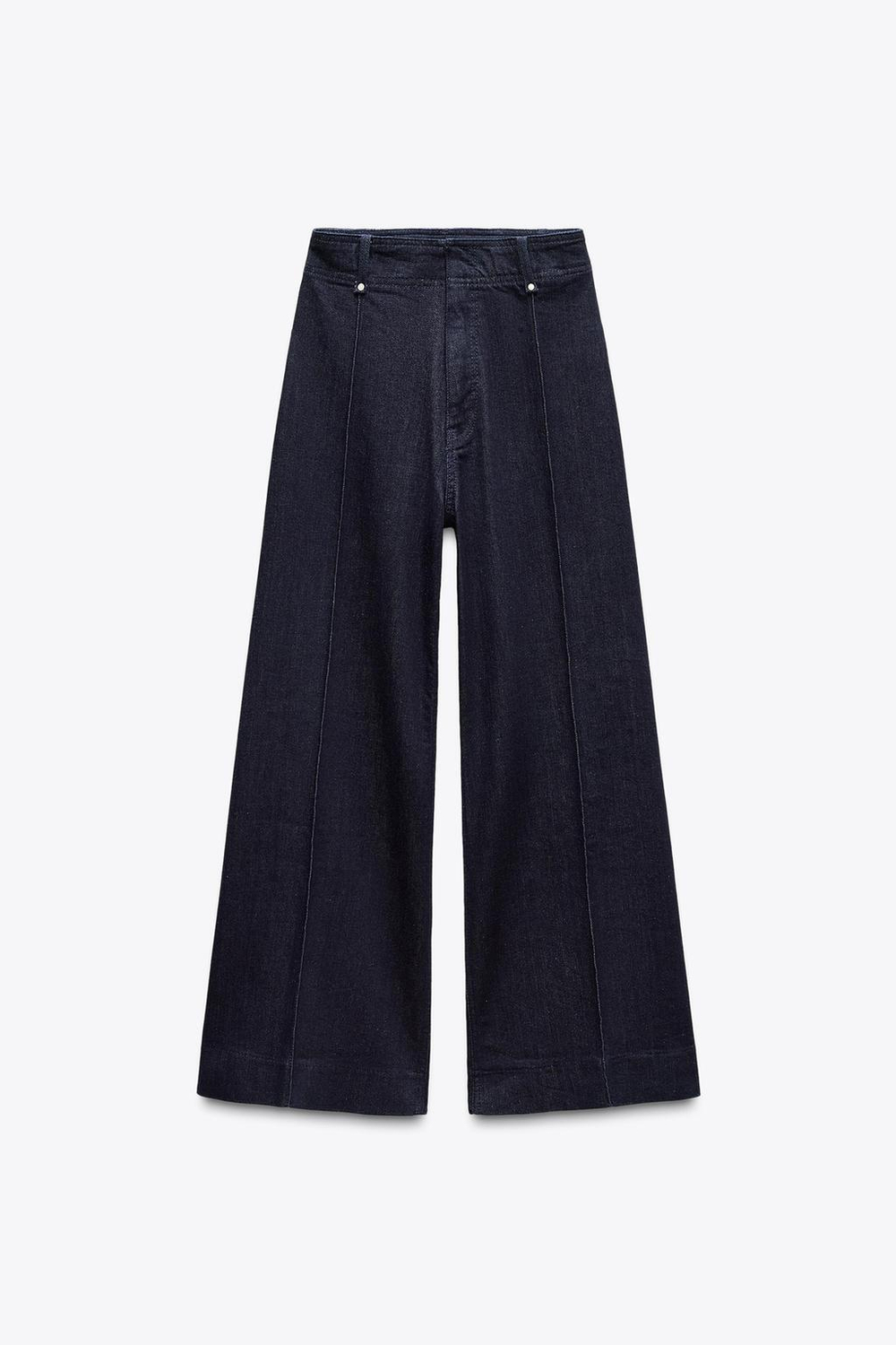 Джинсы wide leg с высокой посадкой — zw collection