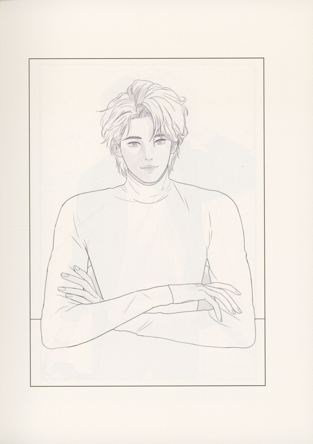 Mystery. Korean Webtoon. Coloring Book