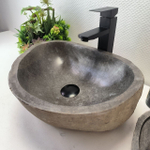 Раковина из речного камня RS-63511 (45*34*16) 0122