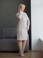 Платье 1386 песочный Novita (Акция)