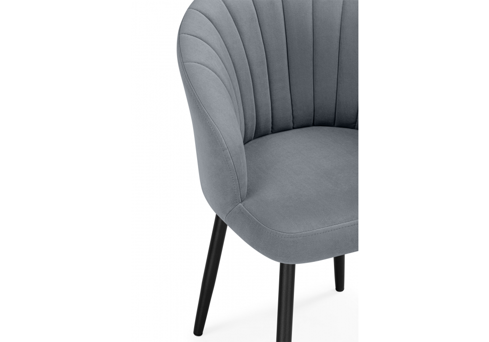 Стул на металлокаркасе Woodville Бэнбу marseille 11, черный, ножки черные