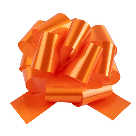 Бант Шар  Оранжевый Лаковый 21 см.