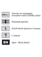 Крючки для рыбалки Saikyo KH-10008 Idumezina BN