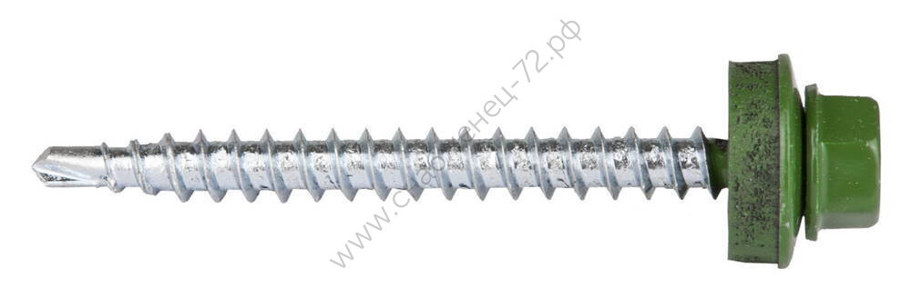 ЗУБР СКД 6002 50 х 4.8 мм, зел. лист, кровельный саморез, 250 шт (4-300315-48-050-6002)