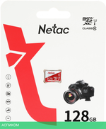 Карта памяти Netac P500 Eco microSDXC 128GB без адаптера (NT02P500ECO-128G-S)