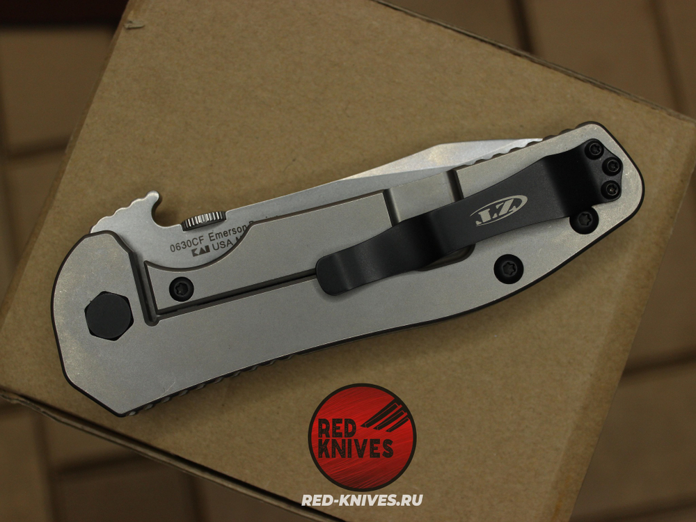 Нож Zero Tolerance 0630 Emerson A+++ - рукоять титан + чистый карбон