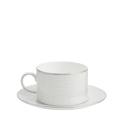 Wedgwood - Gio Platinum Чашка с блюдцем 180мл универсальная / артикул   1063184  / GTIN 701587469326