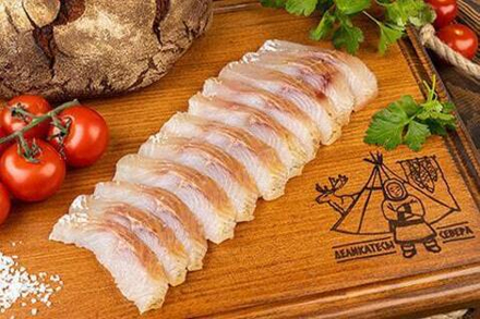 Муксун филе слабосоленое нарезка