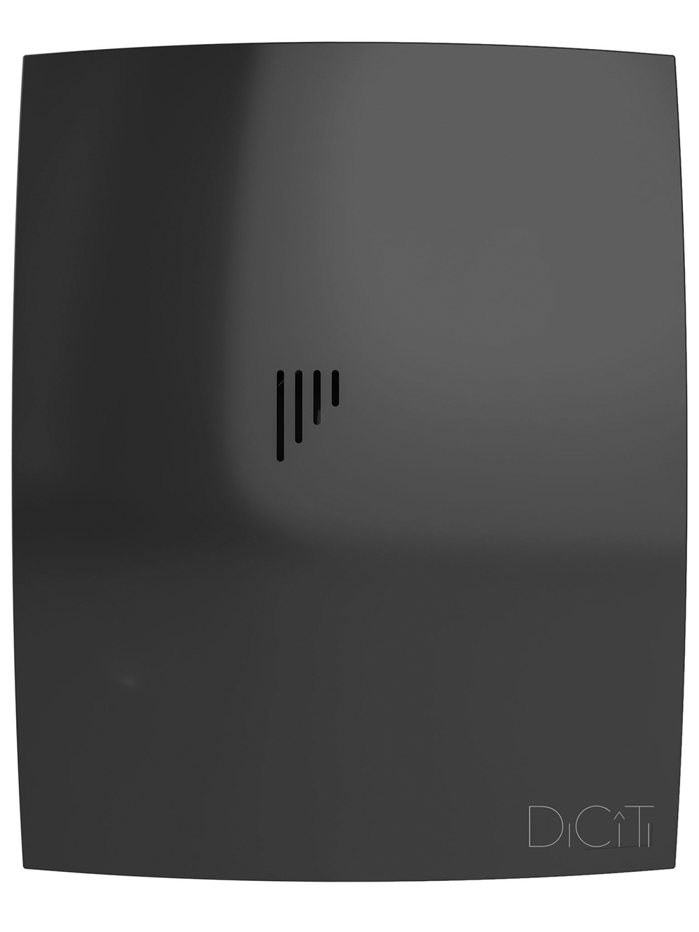 Вентилятор накладной BREEZE D125 обр.клапан Obsidian DICITI