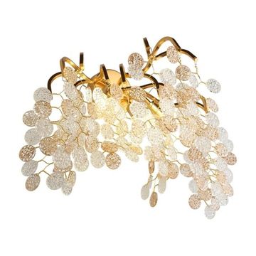 Светильник настенный 3*G9 APL.845.01.03 золото/прозрачный/янтарный Aurora Aployt