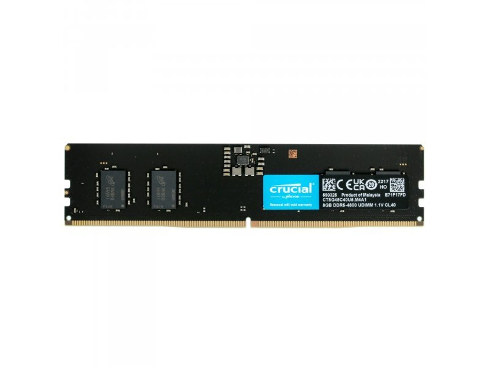 Оперативная память Crucial CT8G48C40U5, DDR5 1х 8ГБ 4800 МГц, DIMM, RTL