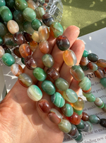 Бусины из агата 12х15мм, прямоугольная галтовка