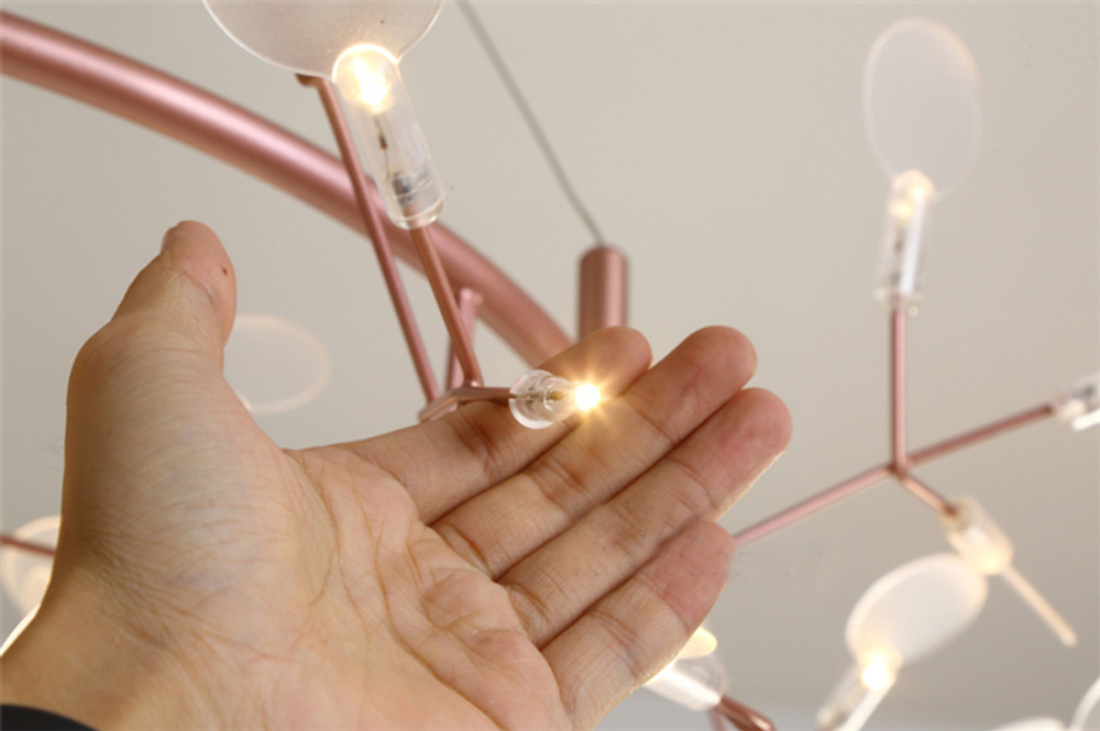 Pendant design lamp  Heracleum  Big O by Moooi (Brass,  D72)