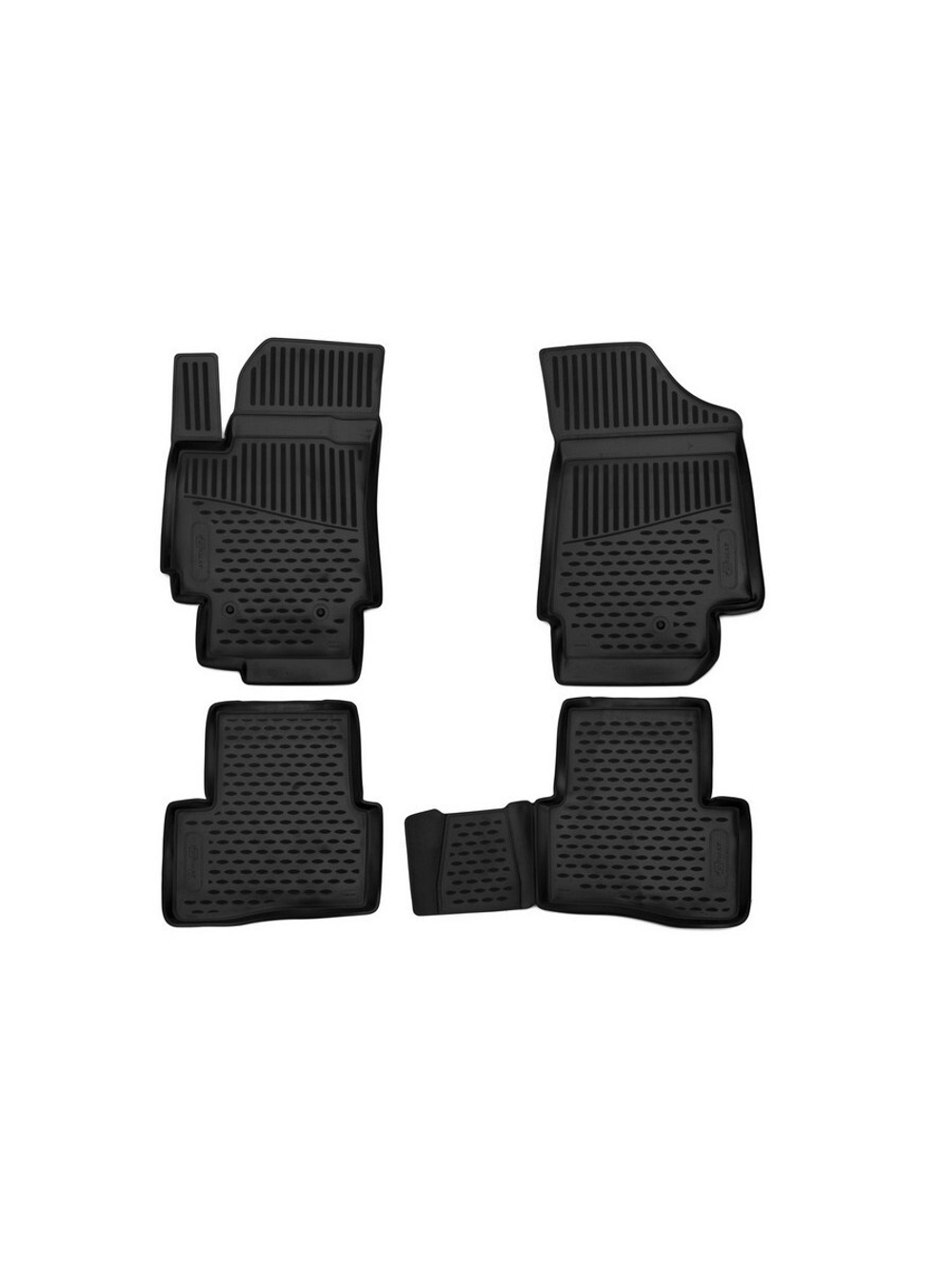 Коврики в салон для HYUNDAI Creta (I, Ip), 2016-2021, 4 шт. (Повышенная устойчивость, повышенная износостойкость) FORMAT.2062210K