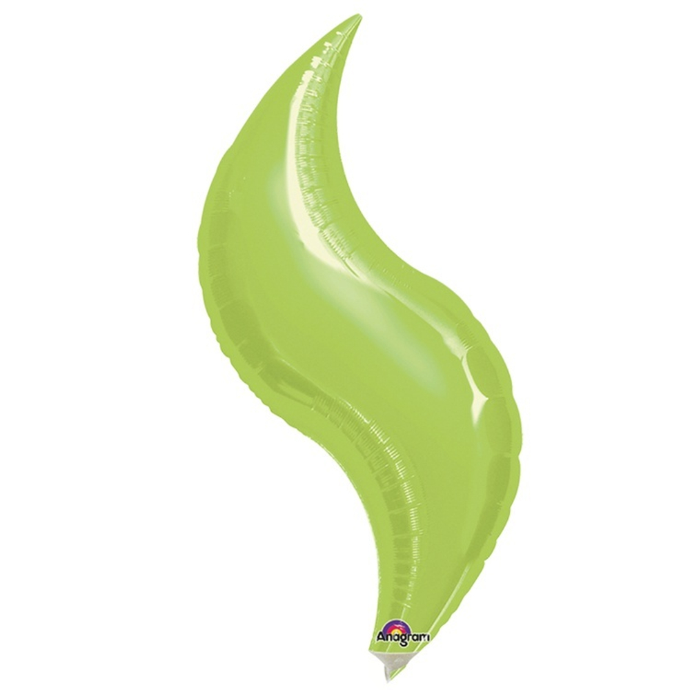 Фольгированная фигура, Зигзаг 10"/25CM W X 28"/71CM H Металлик Lime