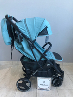 Коляска прогулочная Babalo 2024 Озёрный текстиль на черной раме