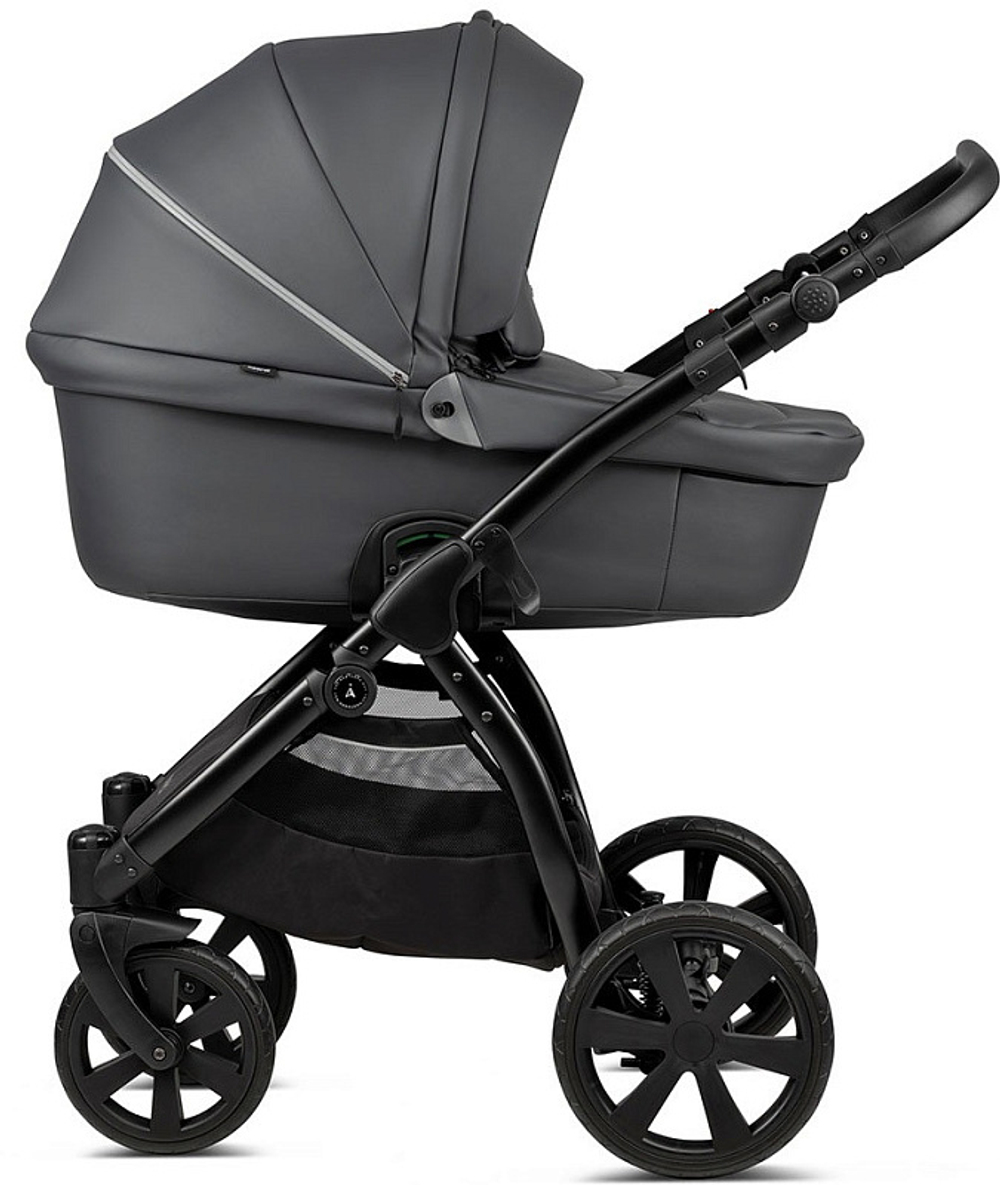 Детская коляска Noordi Fjordi Leather 2022 2 в 1 1132819/1302819 Shadow Grey