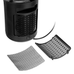 Тепловентилятор керамический DTFC-2000X, 2 кВт, wi-fi, пульт, динамик, вращение, 3 реж. Denzel