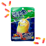 Мармелад кислый червячок Wisichi Sour Worm вкус клубники и лимона 20 г
