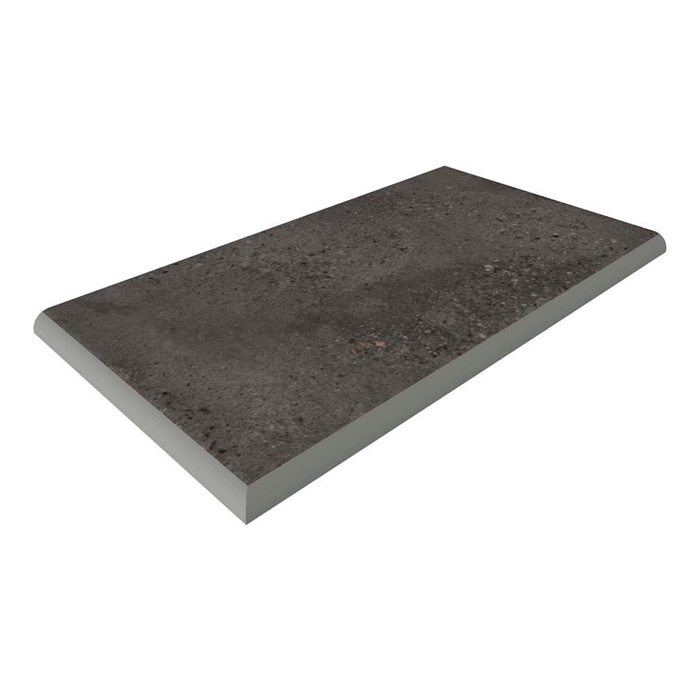 Cтупень угловая завальцованная LIFEBRICK OUTDOOR CONCRETE METALLIC DARK