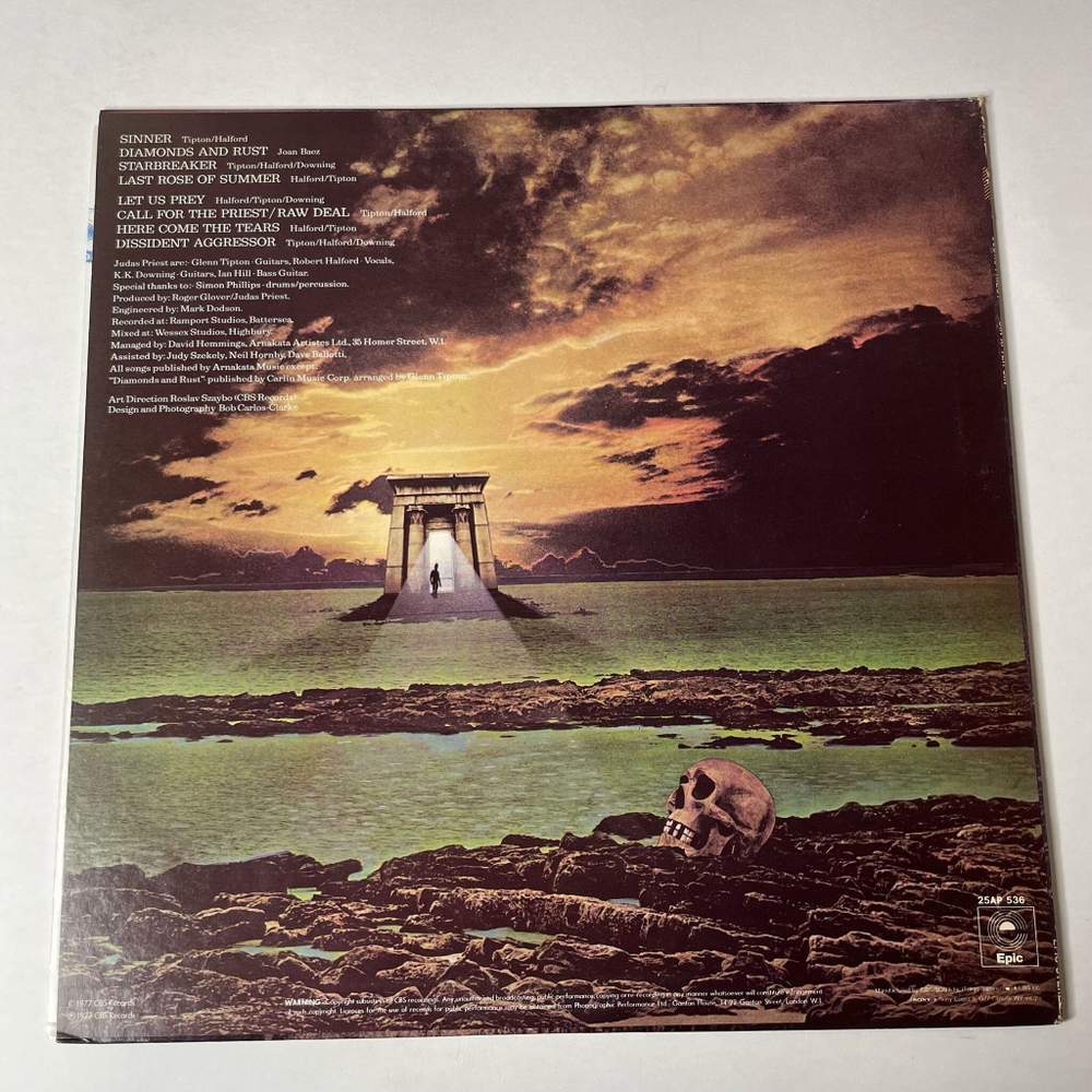 Винтажная виниловая пластинка LP Judas Priest Sin After Sin (Japan 1977) (No Obi) Diamonds And Rust