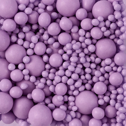 Воздушный рис в глазури "Пастельный фиолетовый" баночка стандарт