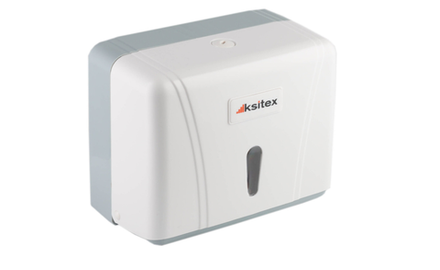 Ksitex TH-404W диспенсер бумаги V-сложения, пласт. бел
