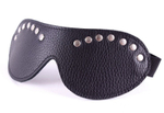 Черная кожаная маска с декором