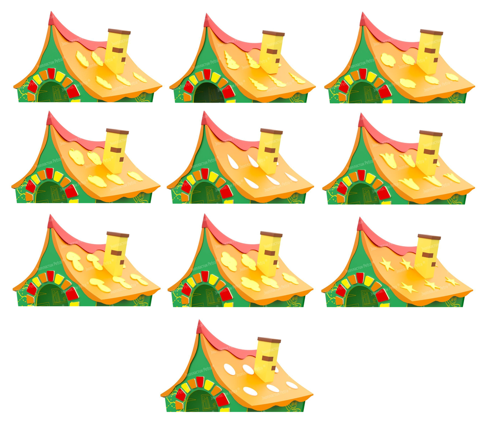 Тематическая игровая зона Сказочный домик из экопластика