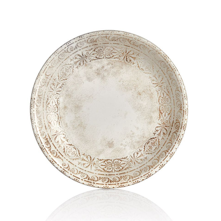 Тарелка d=21 см , фарфор , серия ANTICO By Bone