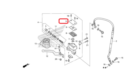 45513-HA2-006. CAP, MASTER CYLINDER.