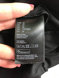 Топ H&M для спорта, маркировка М, визуально на 46 размер