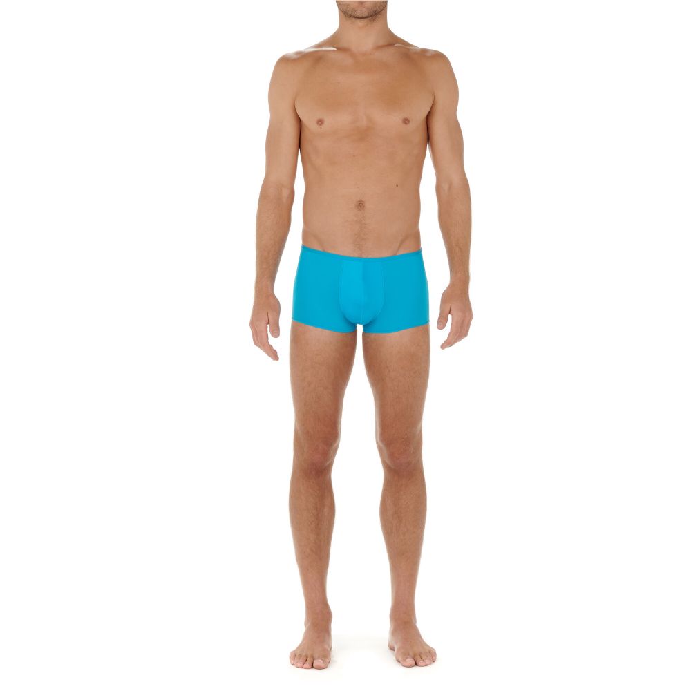 Мужские трусы хипсы бирюзовые HOM PLUMES Trunk 404755_4000PF