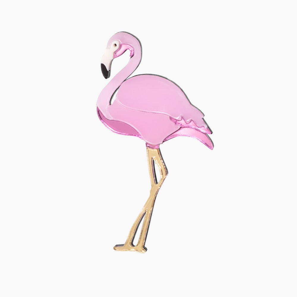 Брошь Фламинго Orgalika