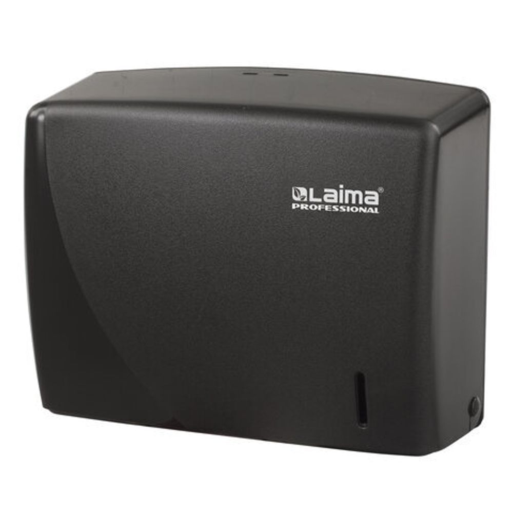 Диспенсер для полотенец LAIMA PROFESSIONAL ORIGINAL (Система H2), Z-сложения, черный, ABS-пластик, 605760