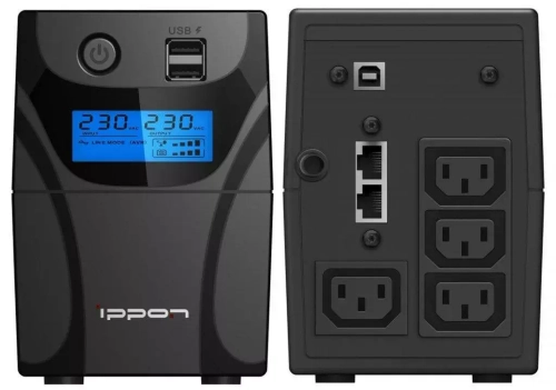 Источник бесперебойного питания Ippon Back Power Pro II 800, 800VA, 480ВТ (1030309)