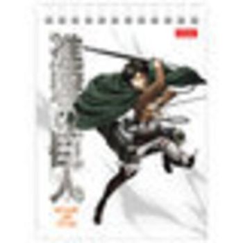 Блокнот МАЛЫЙ ФОРМАТ А6 110х145 мм, 40 л., гребень, лакированный, клетка, HATBER "Атака Титанов", 40