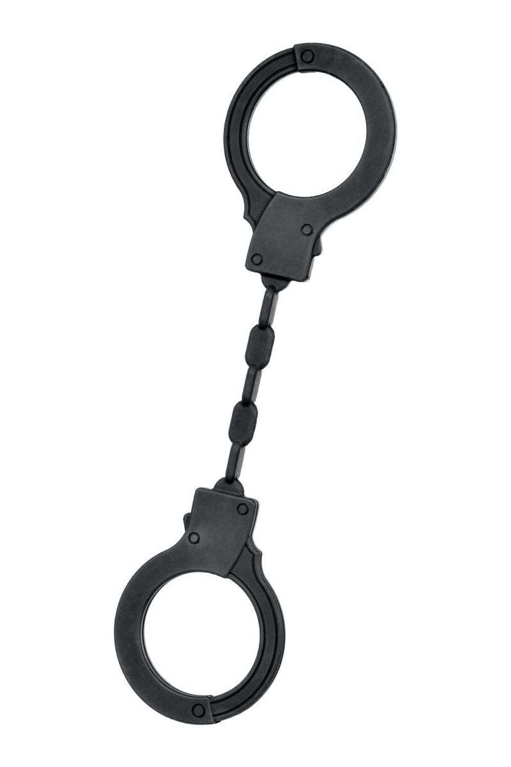 Черные силиконовые наручники A-Toys без ключа (Цвет: черный)