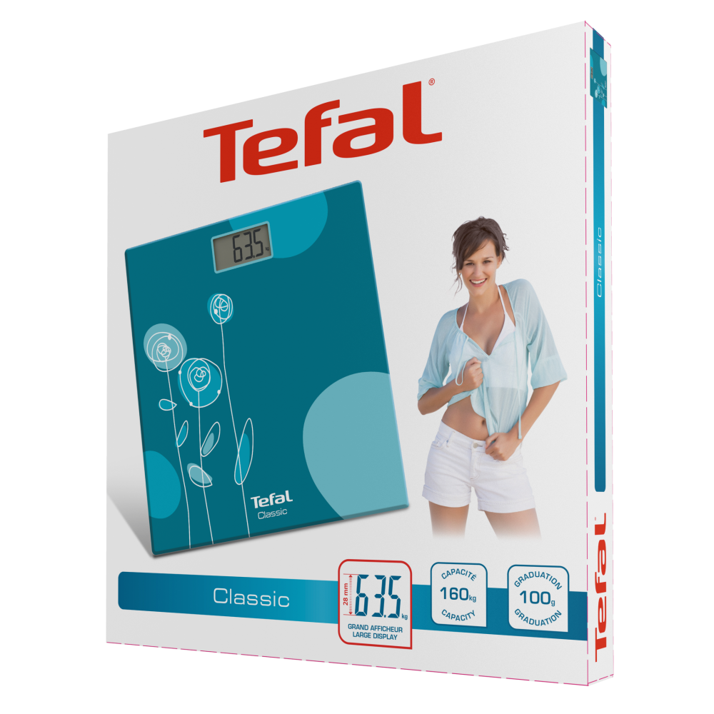Напольные весы Tefal Classic Drawing Bloom Turquoise PP1148V0