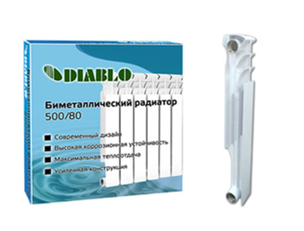 Радиатор биметаллический DIABLO 500х80