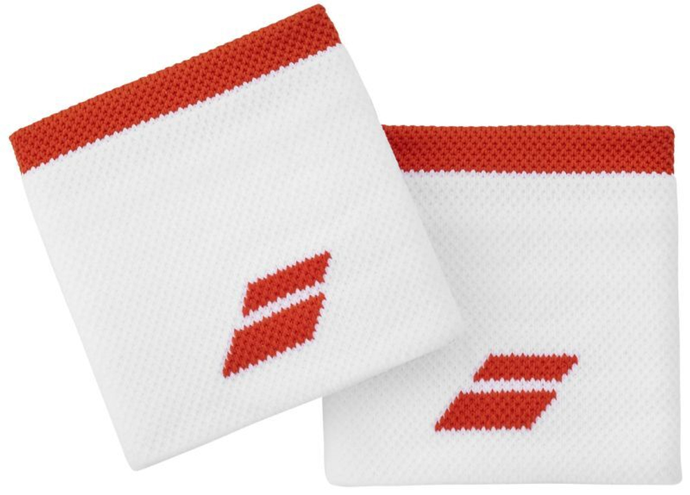 Теннисные напульсники Babolat Logo Wristband - White