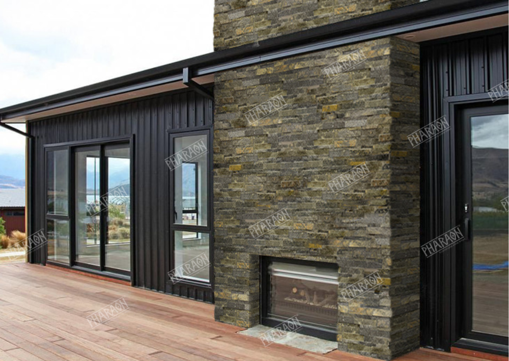 Натуральный камень Сланец Деоли Грин / Deoli Green Pharaon 150x400x8-16 Модерн